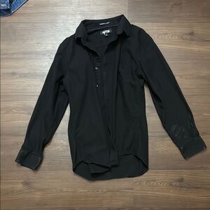 APT.9 Black Button-Up Shirt